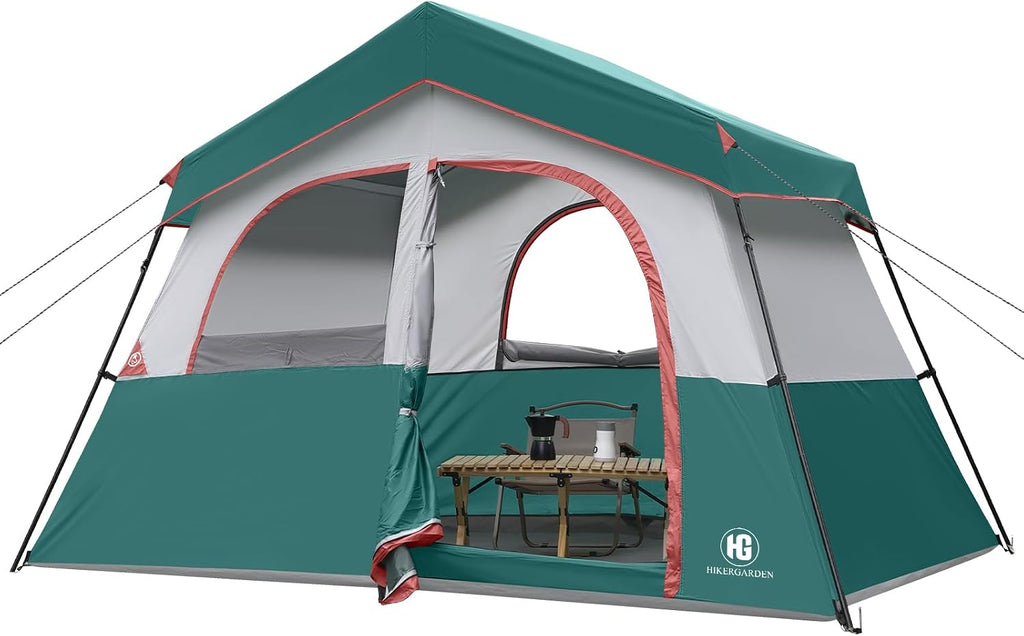 HG 6-8 Person Camping Tent Waterproof Family Cabin Tent for Camping
