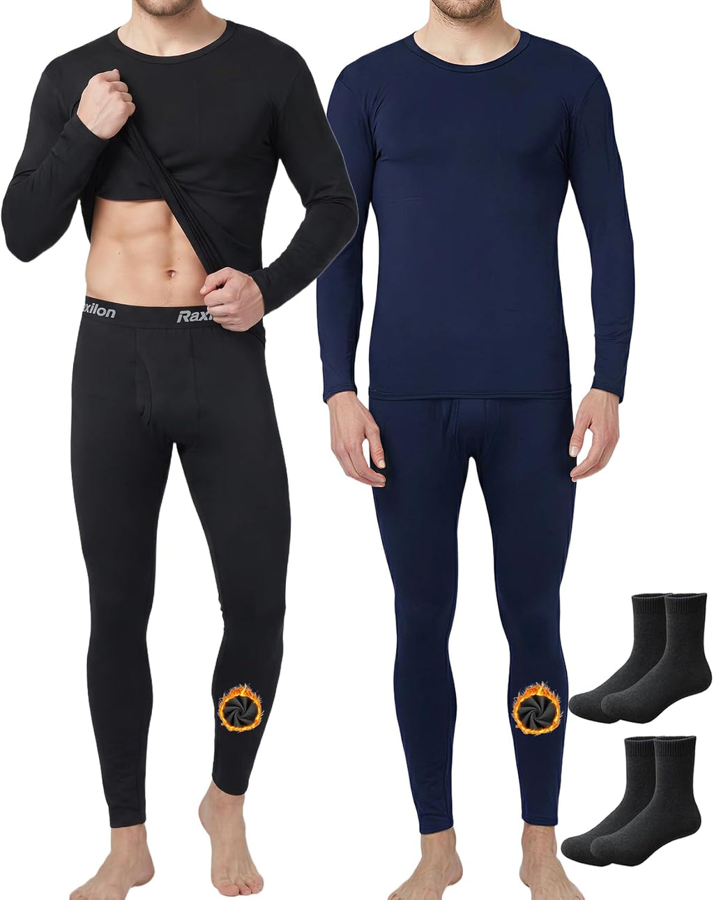 Thermal Underwear for Mens Long Johns Set Winter Cold Weather Base Layer