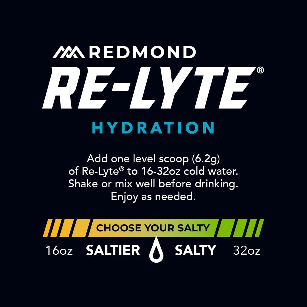REDMOND Re-Lyte Sugar Free Electrolyte Powder Drink Mix (Mango)