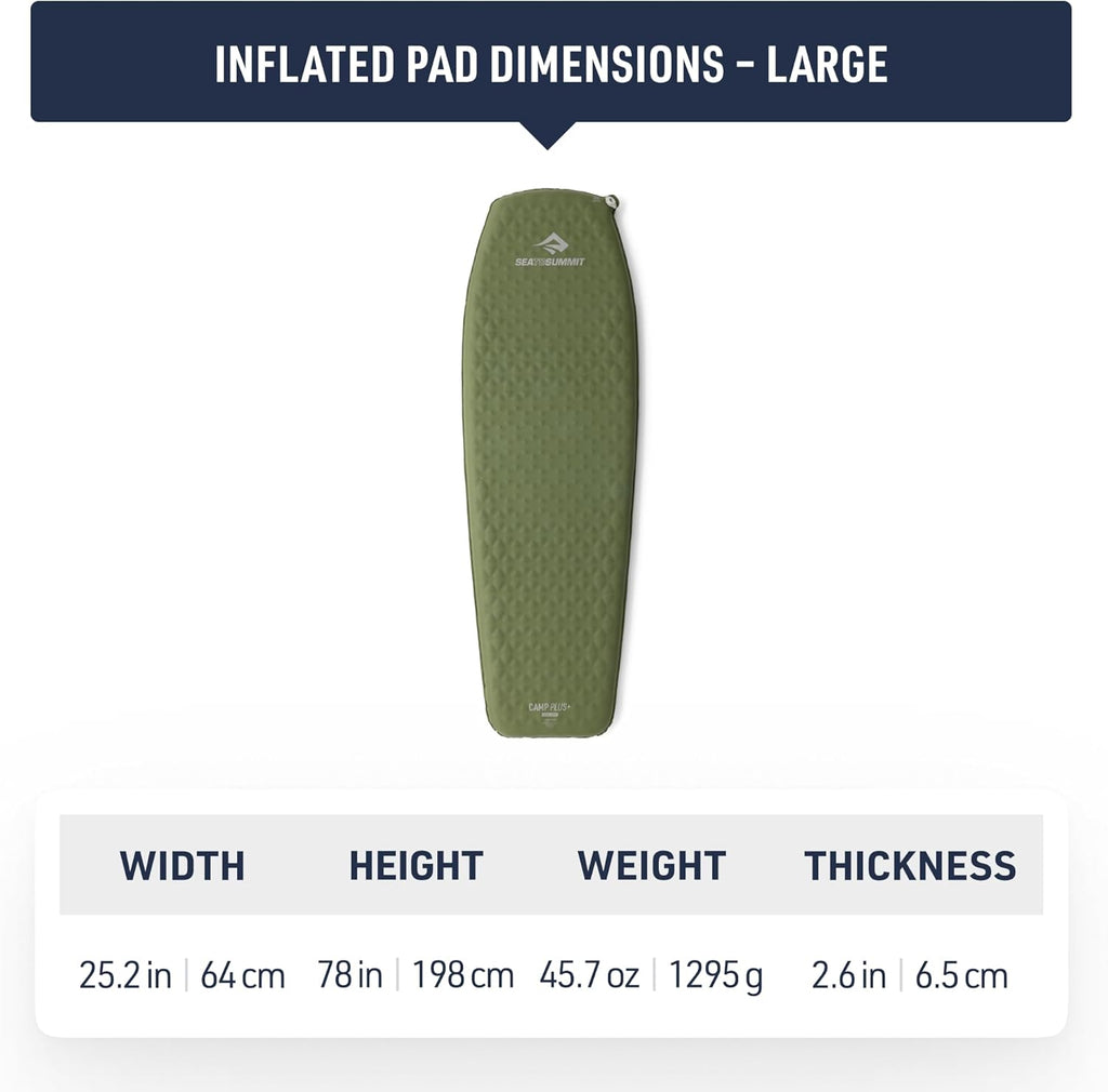 Sea to Summit Camp Plus SI Sleeping Mat, Tapered/Large