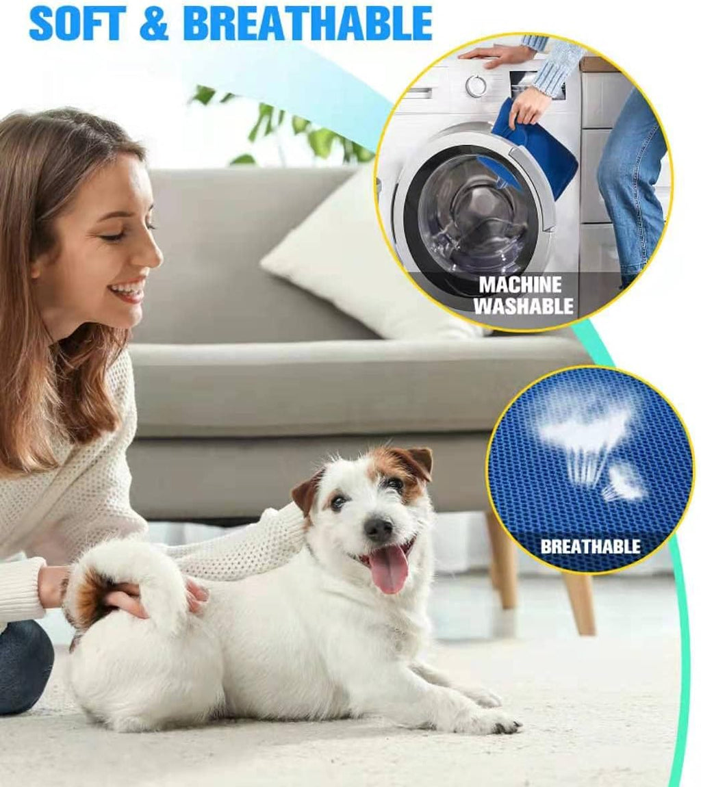 Kkiimatt 10 in 1 Dog Pet Grooming Hammock Harness with Nail Clippers/Trimmer, Dog Hammock for Nail Trim, Grooming Sling Hanger for Nail Trimming/Clipping (S/Under 30lb, Blue)