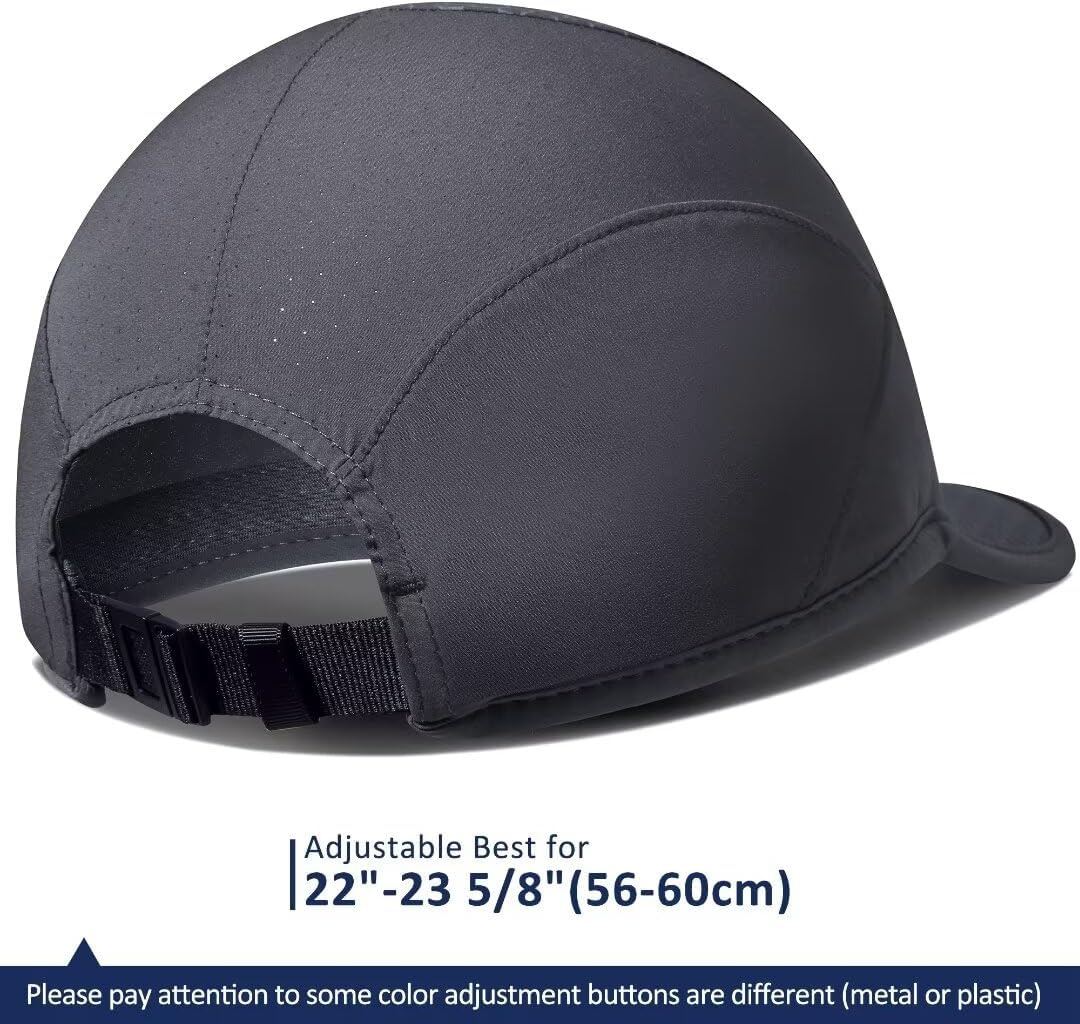 GADIEMKENSD Stretch Running Hat with Soft Brim, Quick Dry, Unstructured, Unisex-Adult