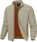 TBMPOY Men's Winter Jackets Bomber Padded Casual Windbreaker Warm Fall Coat