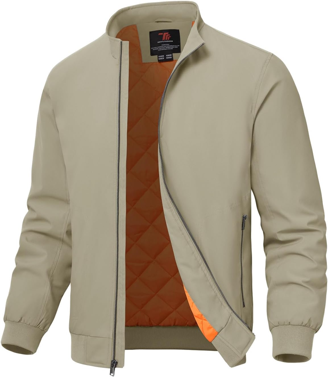 TBMPOY Men's Winter Jackets Bomber Padded Casual Windbreaker Warm Fall Coat