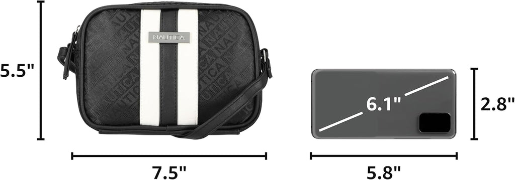 Nautica Women's Candid Camera Adjustable Crossbody Bag