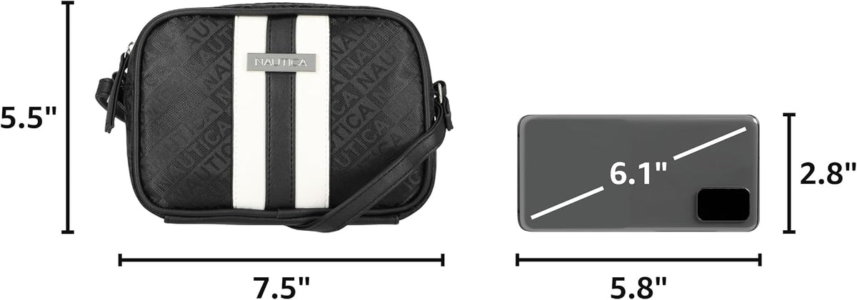 Nautica Women's Candid Camera Adjustable Crossbody Bag