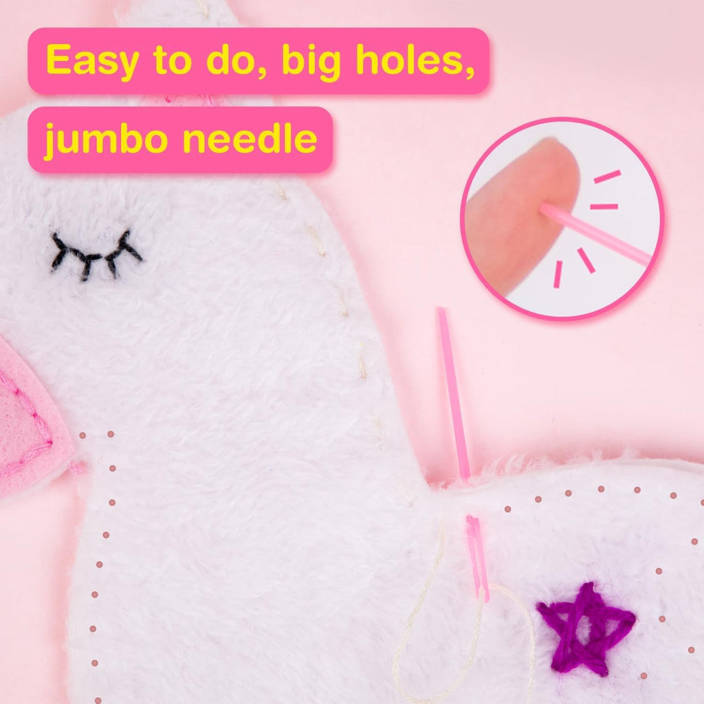 Avenir My First Sewing Kit for Kids 6-8, Unicorn Stuffed Animal Craft Set
