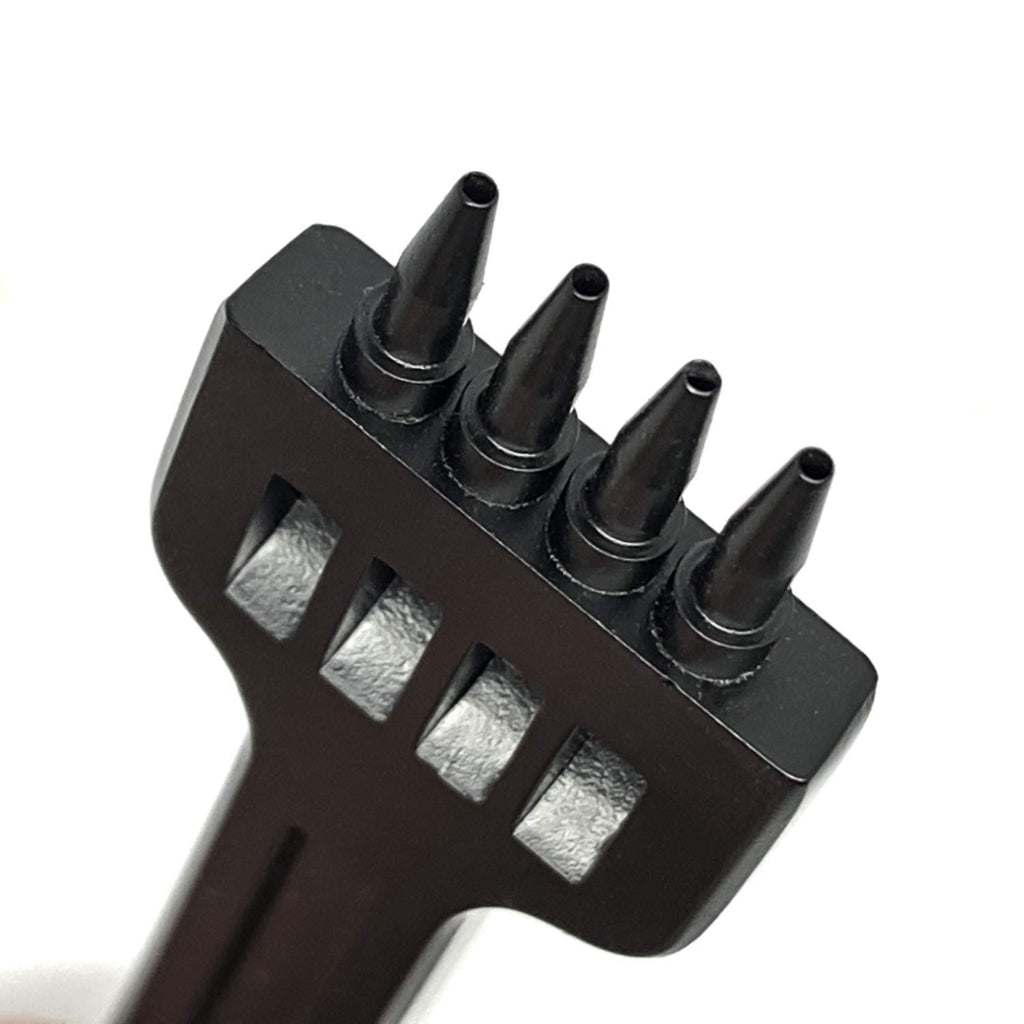 5mm 2/4/6 Claw Tooth Leather Stitching Chisels Round Hole Punching Tool Set for DIY Leather Craft