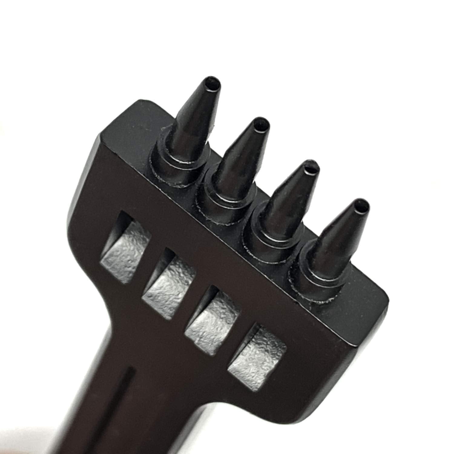5mm 2/4/6 Claw Tooth Leather Stitching Chisels Round Hole Punching Tool Set for DIY Leather Craft