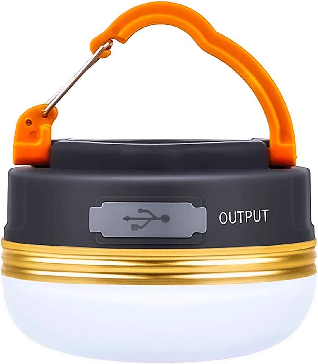 Censinda LED Camping Lantern, 1800mAh Rechargeable Portable Tent Light, 300LM,3 Light Modes, with Magnet Base,Electric Lantern Flashlight for Camping/Hiking/Fishing/Hurricane/Emergency(2 Packs)