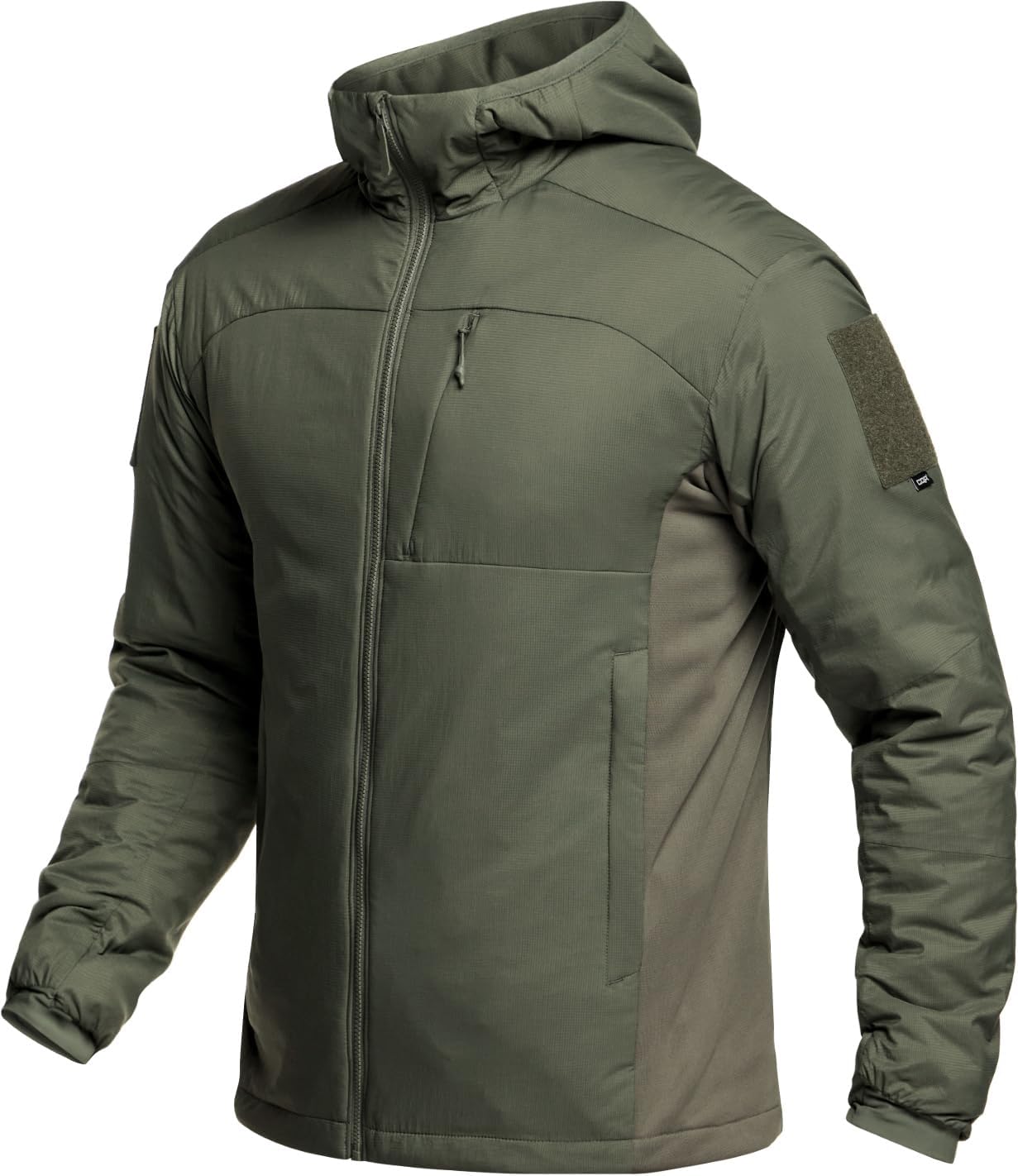 CQR Men's Lightweight Warm Insulated Jacket, Windproof Water Resistant Winter Active Coat for Hiking Work Outdoor Tactical