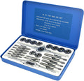 Alloy Steels Tap and Die Set,SAE Inch Sizes Essential Threading Home DieTool, Cutting Threads Gauge Kit Standard Tap Set