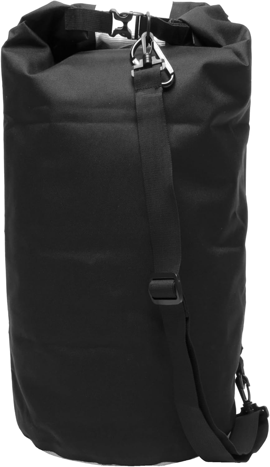 geckobrands Durable View Dry Bag – Waterproof Roll Top Dry Bag with Translucent Front Panel for Easy Identification