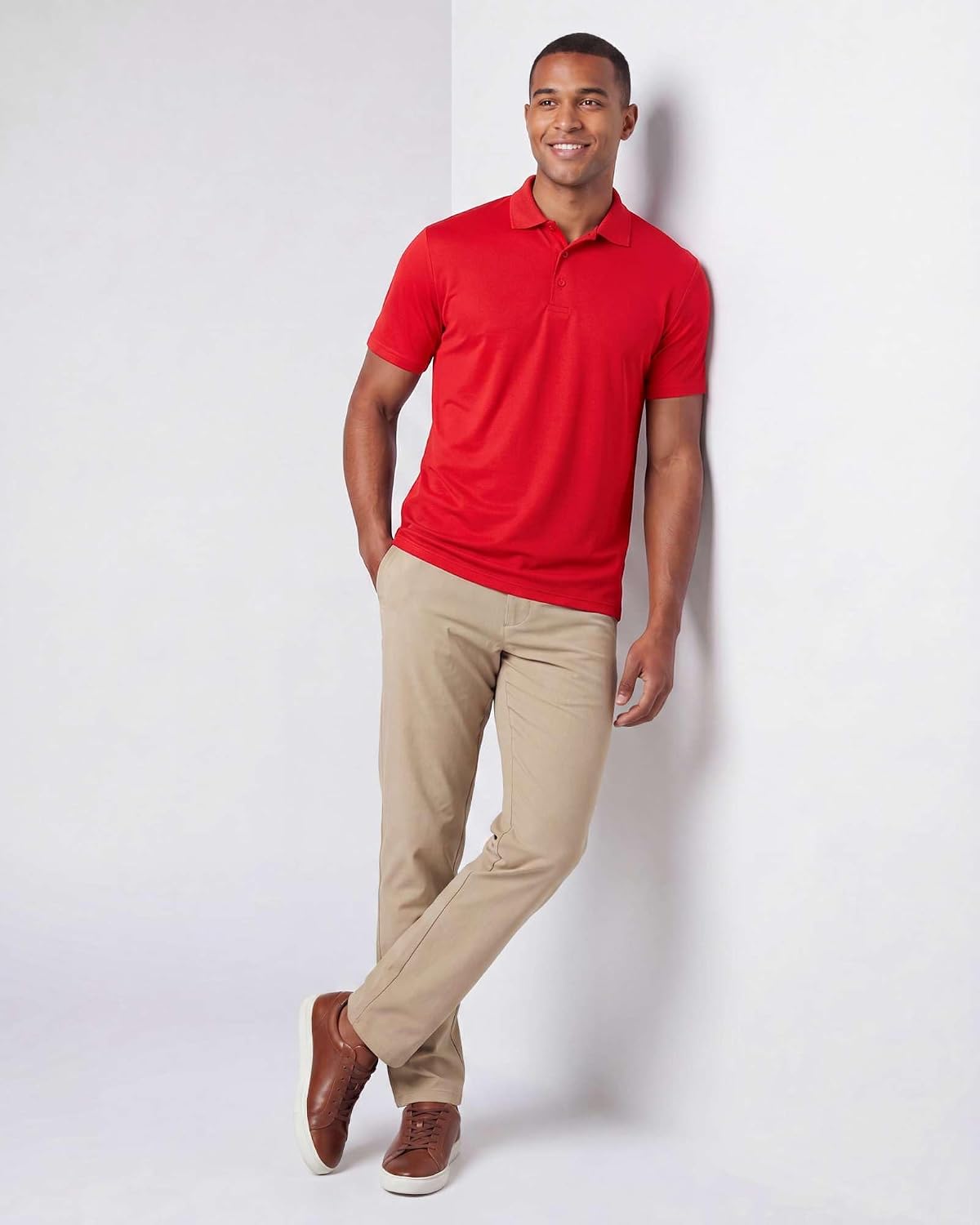 3 Pack Men's Short Sleeve Golf Polo Collared Athletic Tennis Shirt Casual