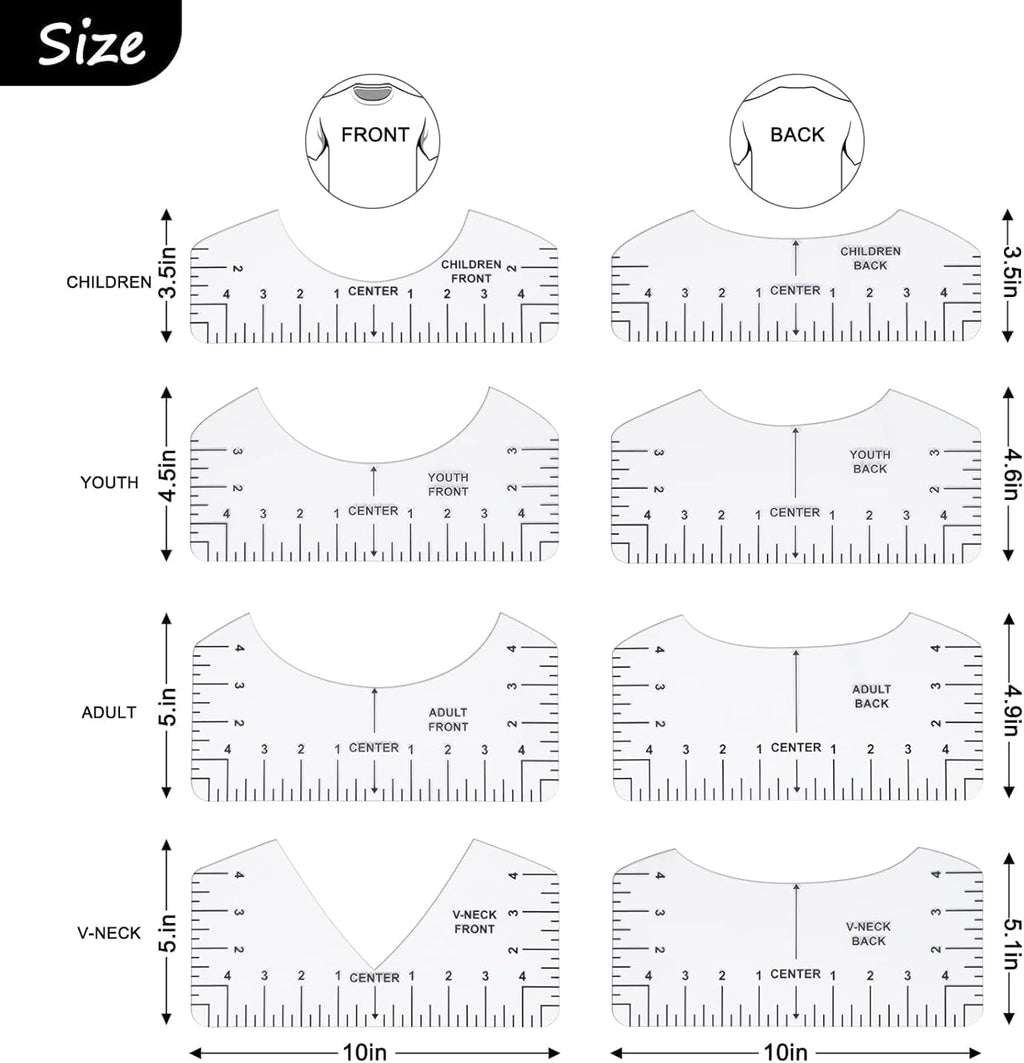 18Pcs Sublimation Accessories, Tshirt Ruler Guide Vinyl Alignment Tool, Heat Press Accessories, Teflon Sheet Non Stick 16x20, Heat Resistant Tape 0.4" x108ft, PVC T Shirt Rulers to Center Designs