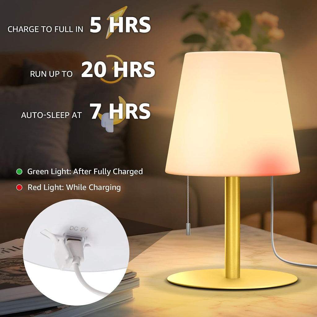 uuffoo Shower Lamp Rechargeable Cordless Light Waterproof for Bathroom Spa