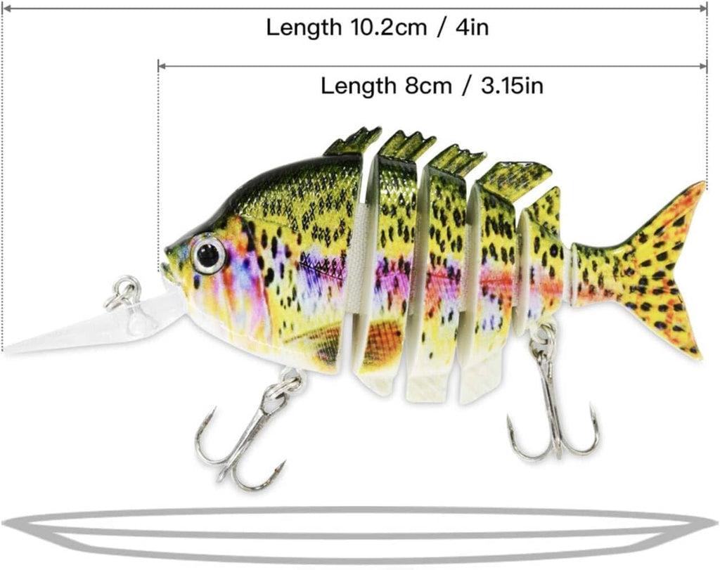 Fishing Lures for Bass Trout Topwater Multi Jointed Swimbaits