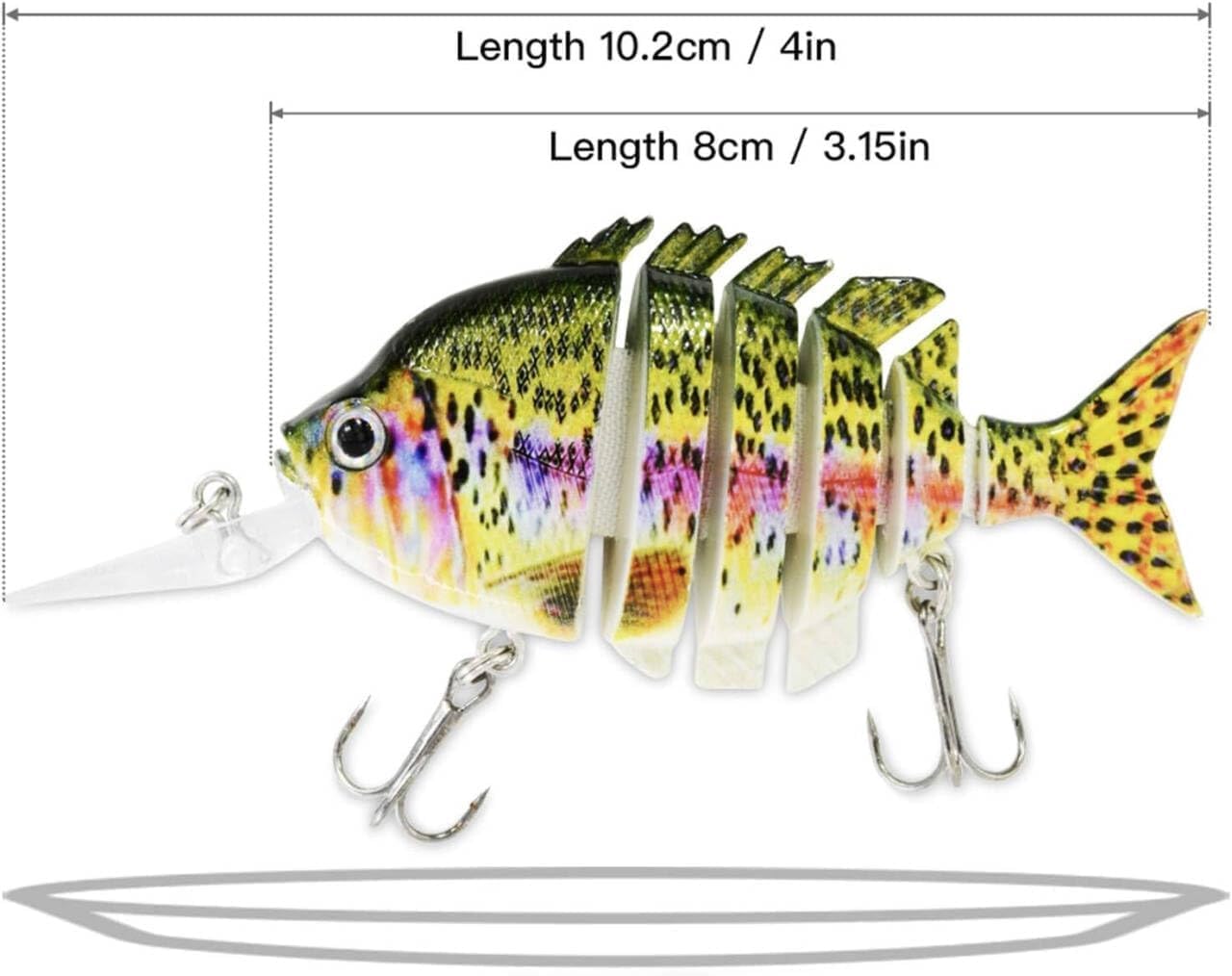 Fishing Lures for Bass Trout Topwater Multi Jointed Swimbaits