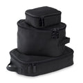 Itzy Ritzy Packing Cubes for Travel, Set of 3 Travel Organizers (Black)