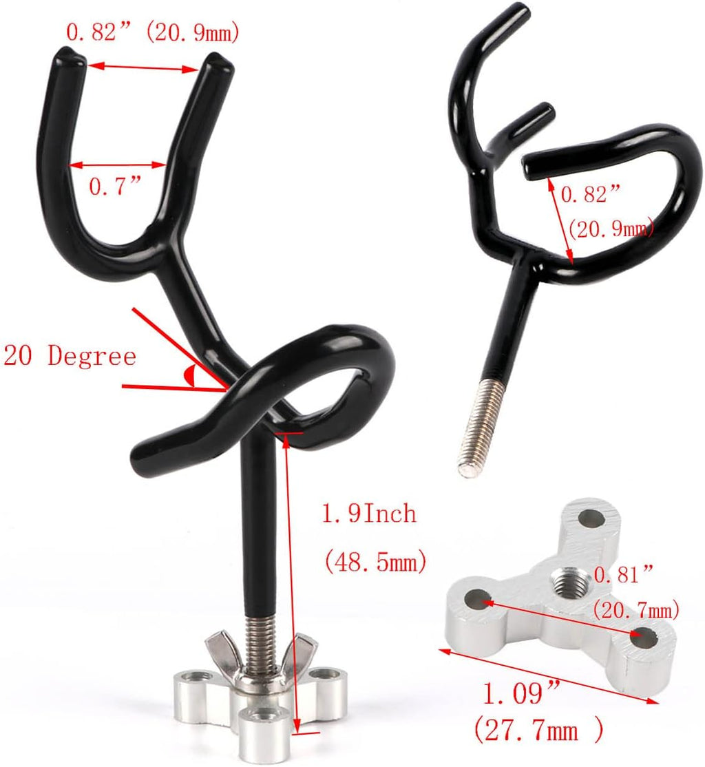 Sure Grip Steel Boat Rod Holder 20 Degree PVC Coated Steel Wire Fishing Pole Holder (8PCS)