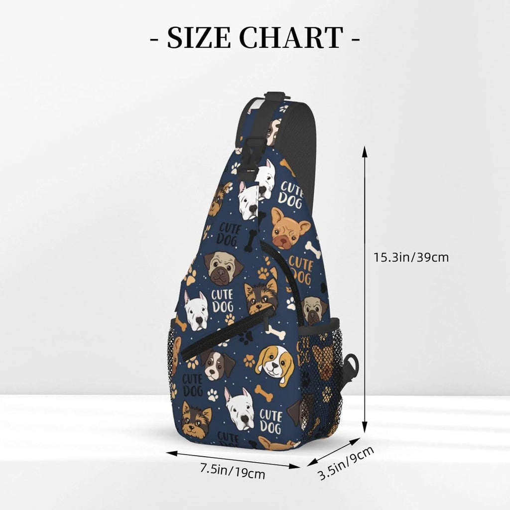 Butterflies Sling Bag Crossbody Sling Backpack for Women Men Travel Hiking Daypack Chest Shoulder Bag