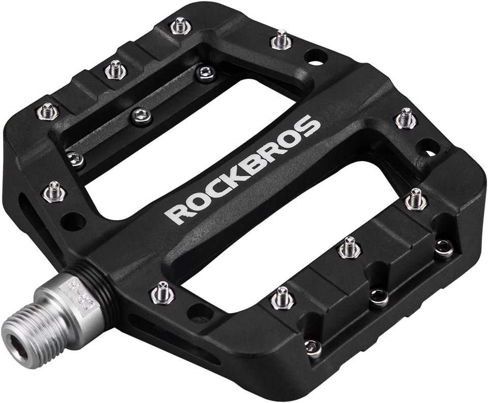 ROCKBROS Nylon Fiber Bike Pedals Lightweight Platform MTB BMX 9/16"