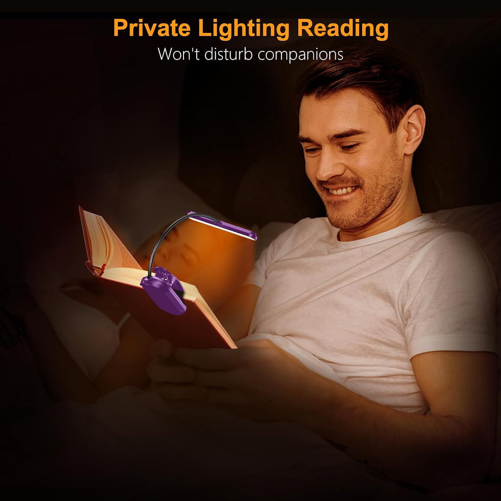 Gritin Rechargeable Book Light for Reading in Bed with 19 LED