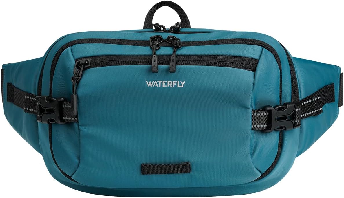 WATERFLY Fanny Pack Waist Bag: 3L Large RFID Anti-Theft for Travel