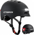 Adult Bike Helmet with LED Lights, Lightweight Adjustable Bicycle Helmet for Men Women, Safety Certified Cycling Helmet for Urban Commuting, Road Cycling, Skateboard and Scooter Riding