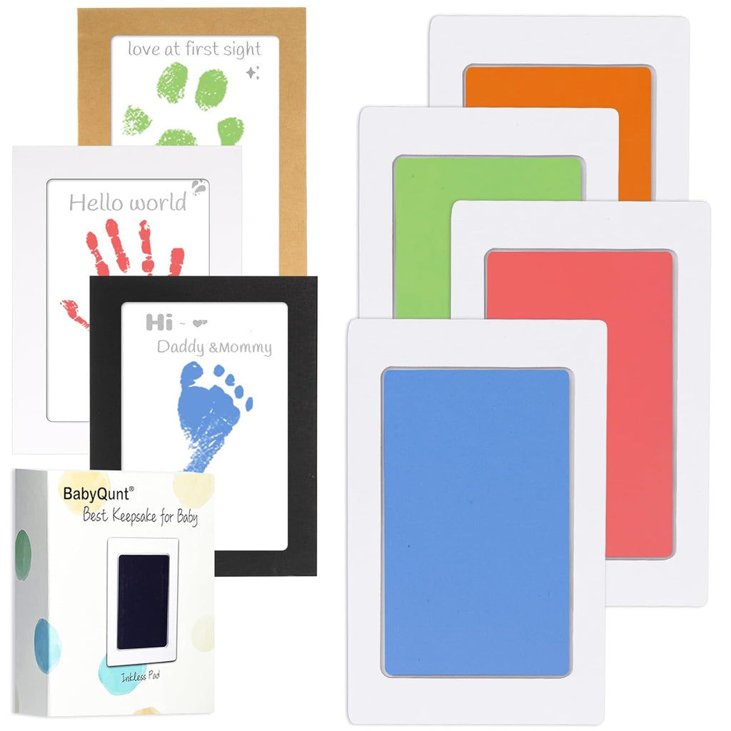 Inkless Baby Hand and Footprint Kit,Clean-Touch Ink Pads