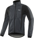ARSUXEO Winter Warm UP Thermal Softshell Cycling Jacket Windproof Waterproof 15-k