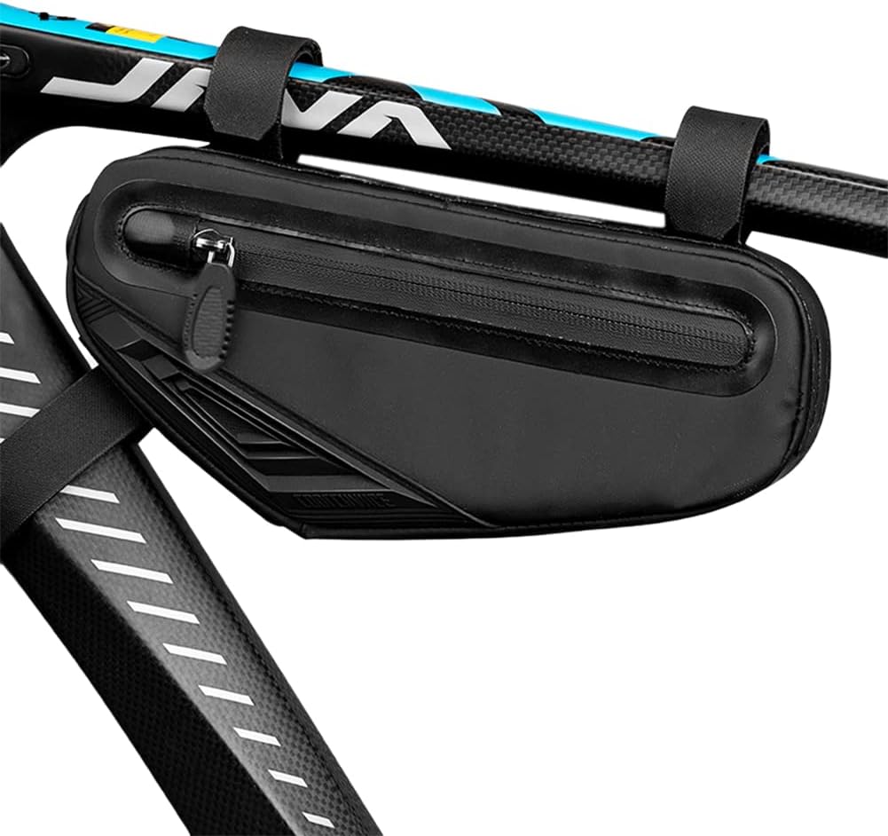 Cool Change Bike Bag Top Tube, Bike Frame Bag Triangle Waterproof Bicycle Under Tube Bag for MTB Road Bike, Cycling Accessories
