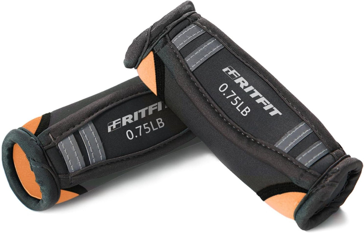 RitFit Soft Hand Weights Set with Reflective Straps Walking Dumbbell