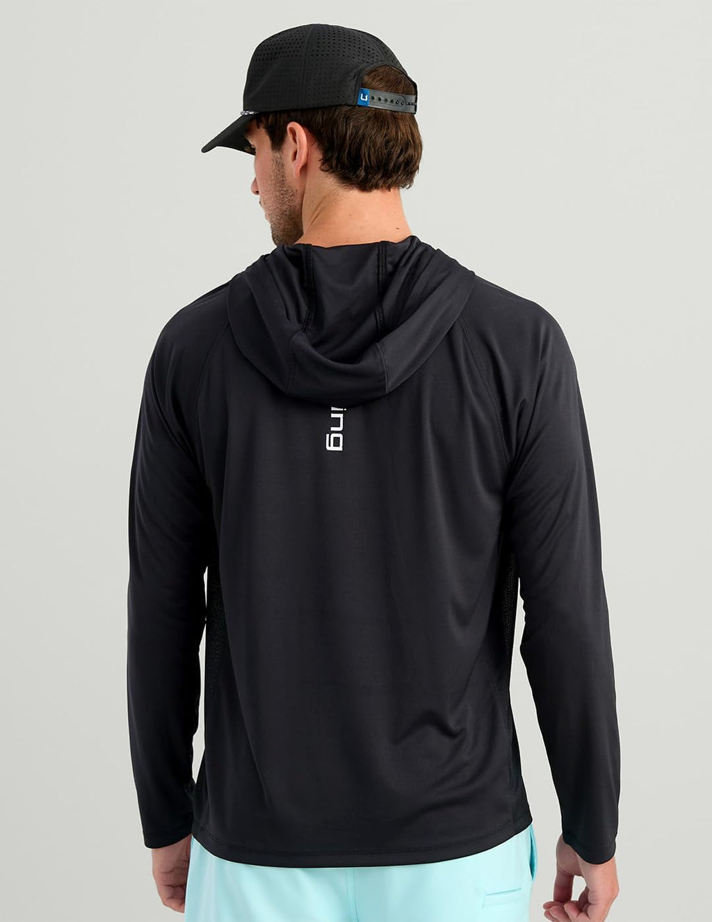 HUK Mens Pursuit Vented Long Sleeve Hoodie, Fishing Shirt with Hood