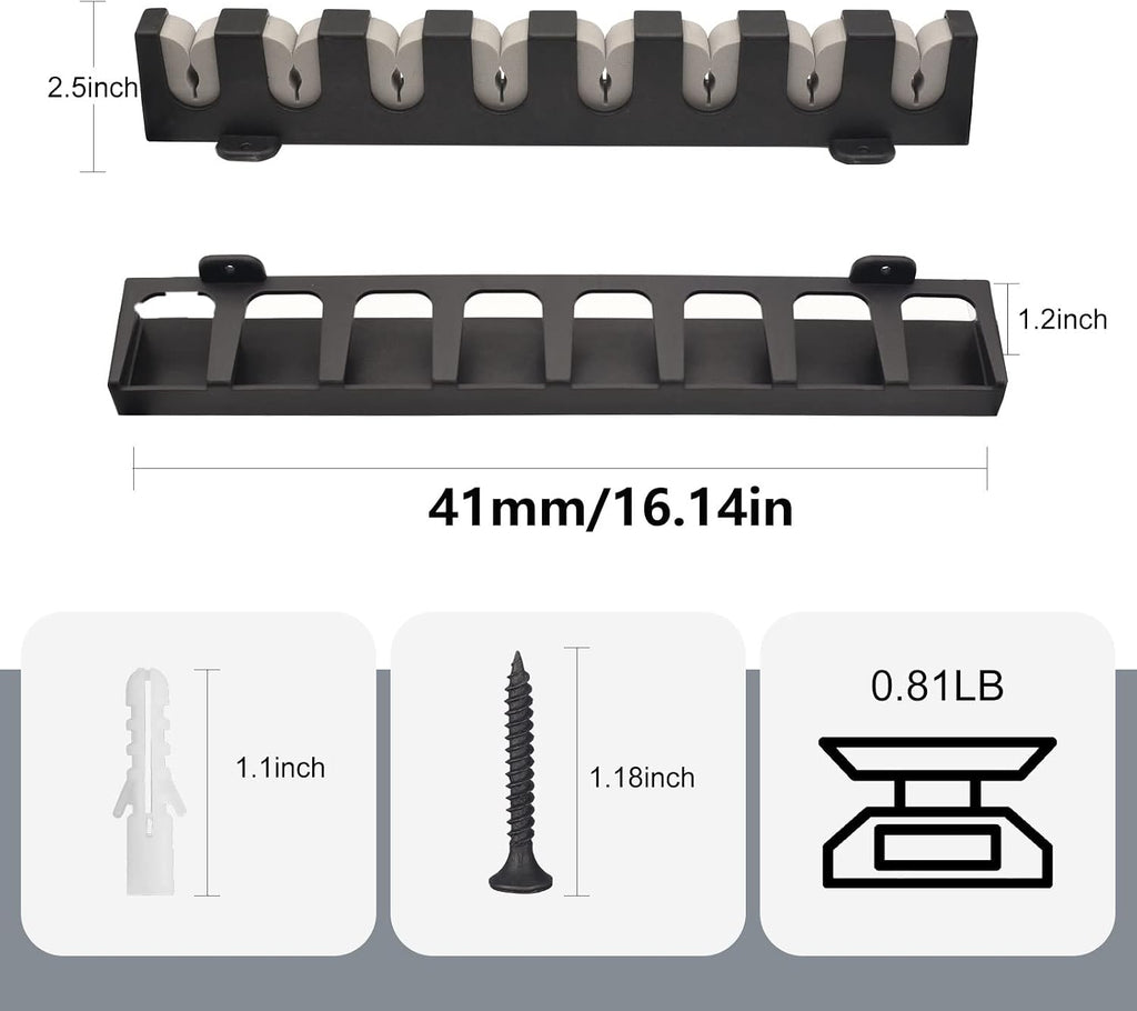 Vertical Fishing Rod Holders Wall Mount,Pole Racks for Garage