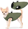 SCENEREAL Winter Dog Vest Coat with Harness Built in