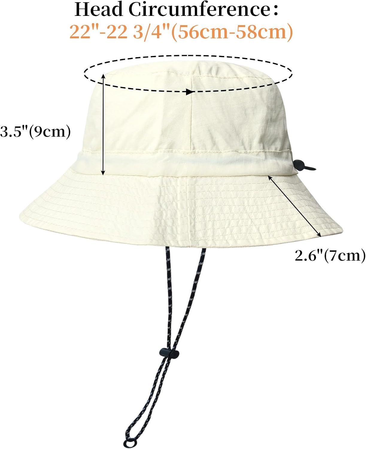 NPJY Packable Sun Bucket Hat for Women Outdoor Waterproof Rain Hat