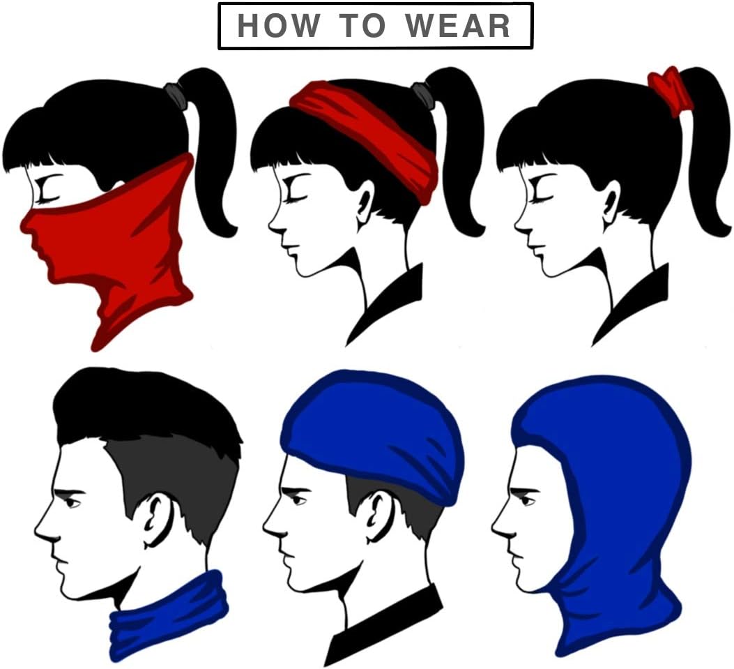 VCZUIUC Neck Gaiter Face Cover Mask Balaclava for Men and Women