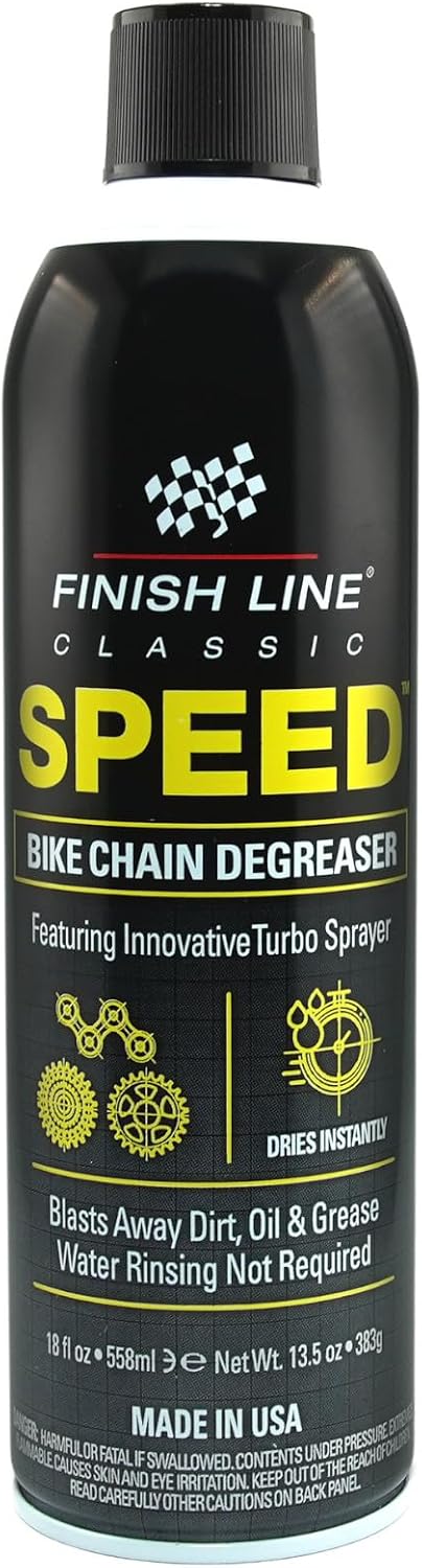 Finish Line Speed Bike Degreaser Bike Chains Gears Disc Brakes 18 fl oz