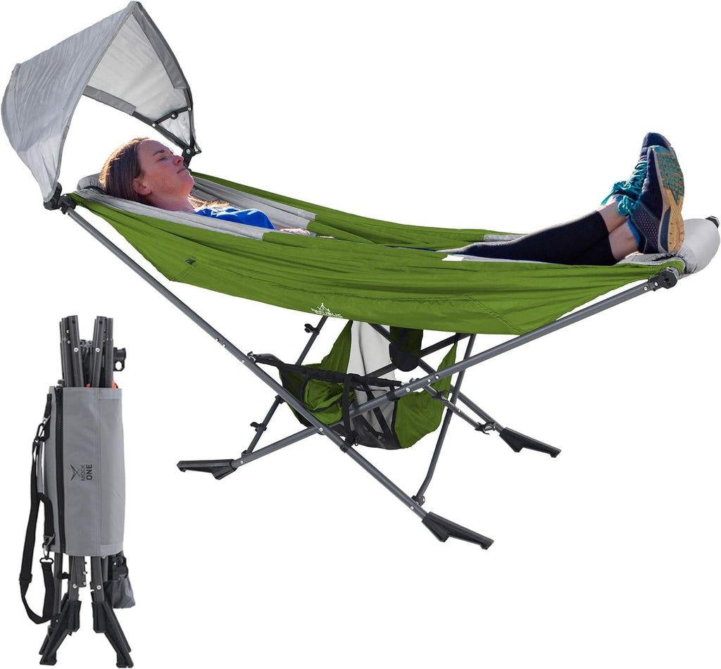 Portable Hammock with Stand for Indoor Outdoor Camping Essentials