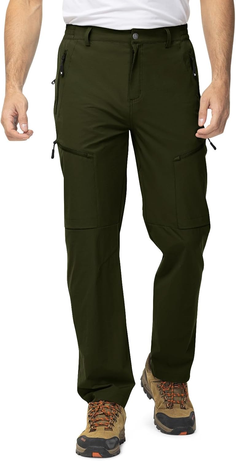 TBMPOY Mens Hiking Pants Lightweight Water Resistant Travel Outdoor Fishing