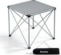 Byliable Camping Square Folding Table, Portable Aluminum Table, Titanium