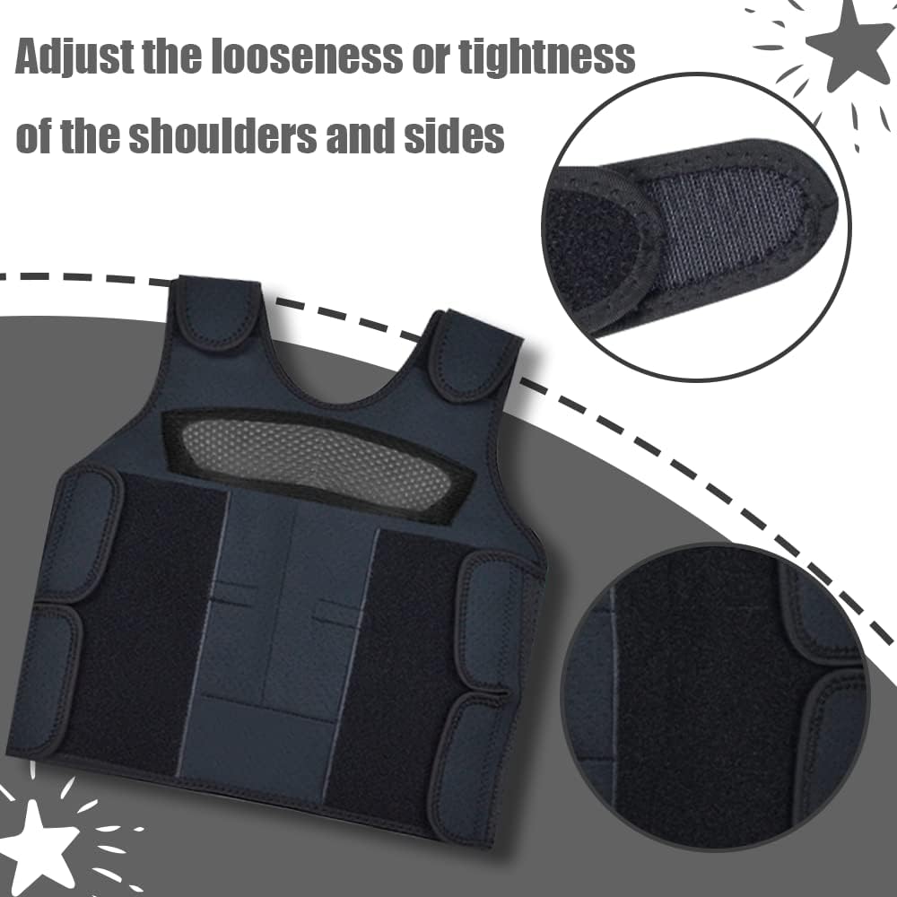 Weighted Vest for Kids Including 6 Removable Weights, (Small, Ages 2 to 5)