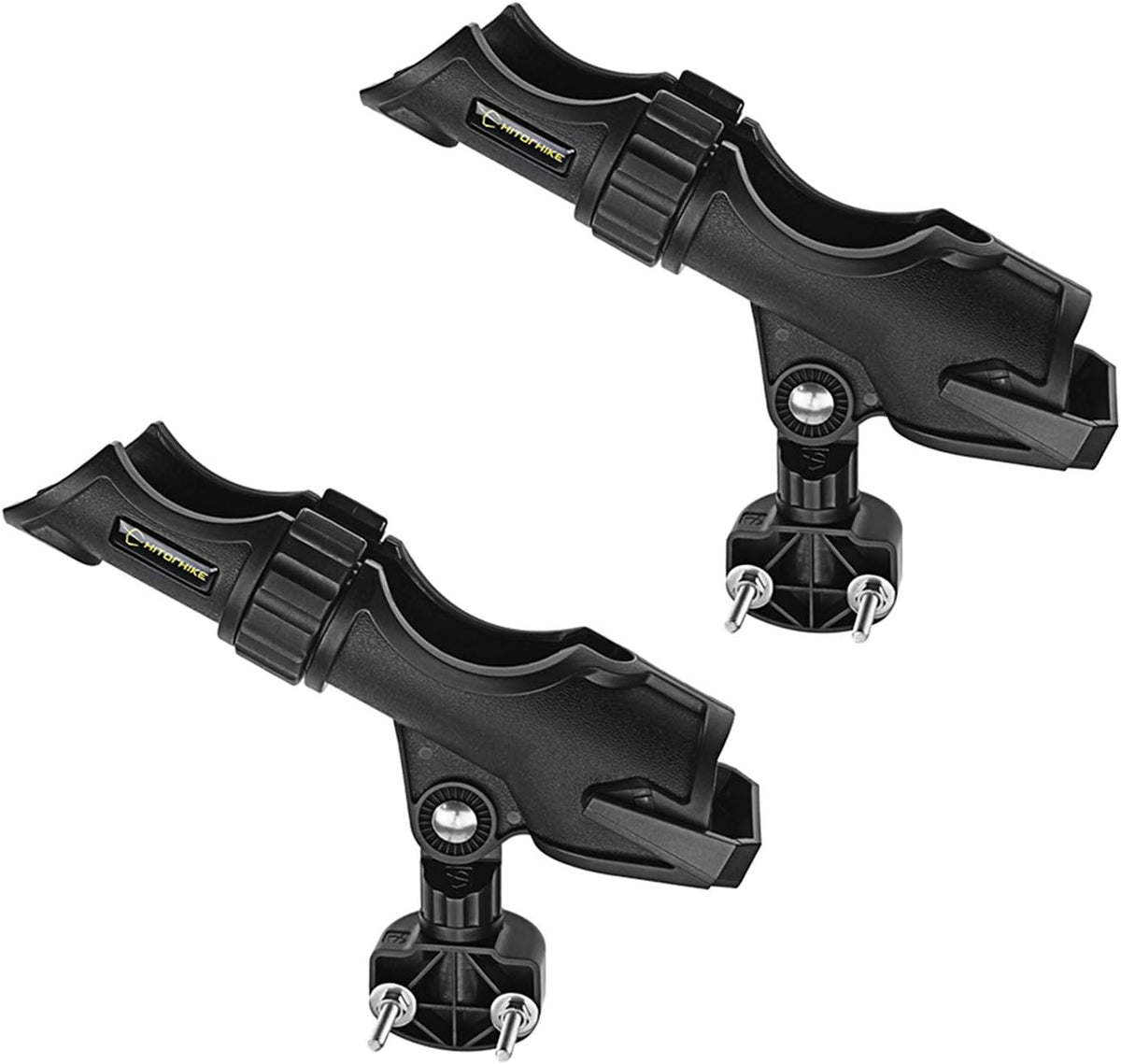 HITORHIKE Fishing Rod Holder Universal Fit Kit Allows for 360-degree Adjustment Kayak Fishing Boat Powerlock Rod Holder