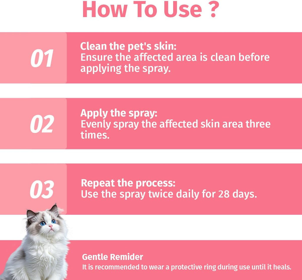 Hot Spot Spray Treatment, Wound Care & Itch Relief Spray for Dogs and Cats, Relives Scratching, Itchy Skin and Paw Licking, for All Animals, 2.02oz