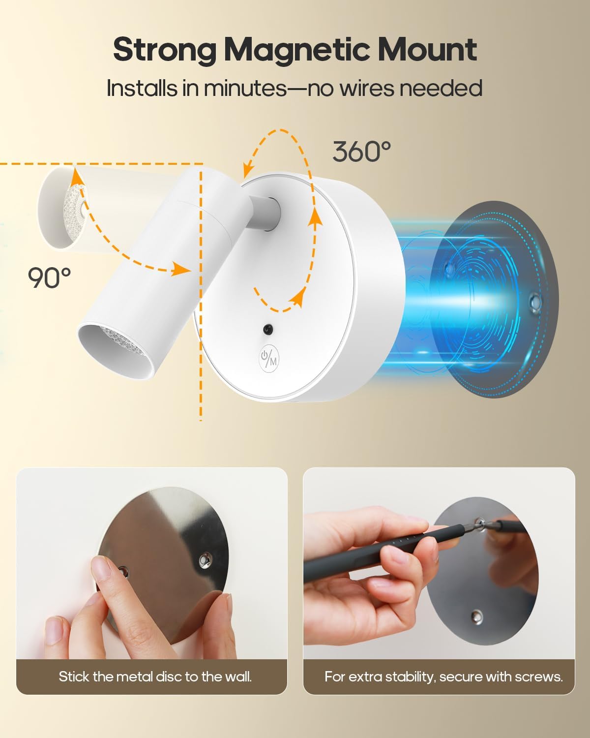 GOODEA Spotlights Indoor with Remote, 3000mAh Rechargeable Plant Spotlight