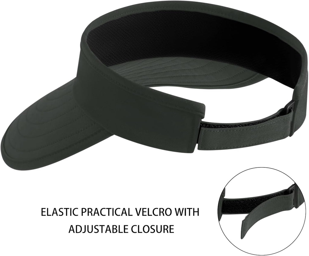 WANDER Sun Visor Hat Wide Brim Packable Large Beach Cap for Women