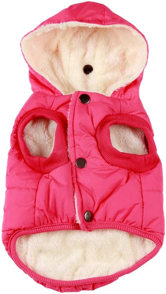 Vecomfy Warm Dog Coats with Hoodie,Winter Dog Jackets for Large Dogs