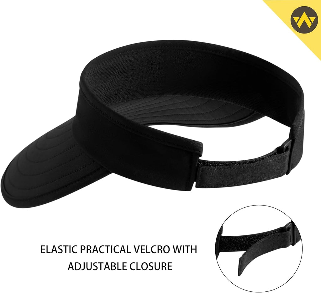 WANDER Sun Visor Hat Wide Brim Packable Large Beach Cap for Women