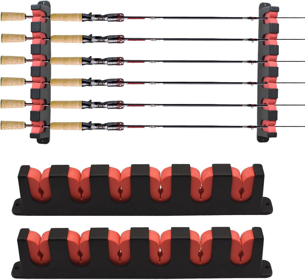 Vertical Fishing Rod Holders Wall Mount,Pole Racks for Garage